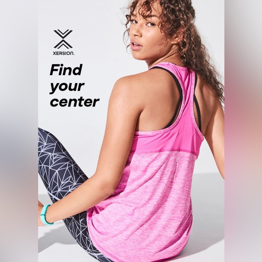 PINK Sleeveless Razor Back Performance Tank